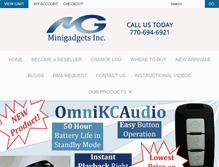 Tablet Screenshot of minigadgets.com